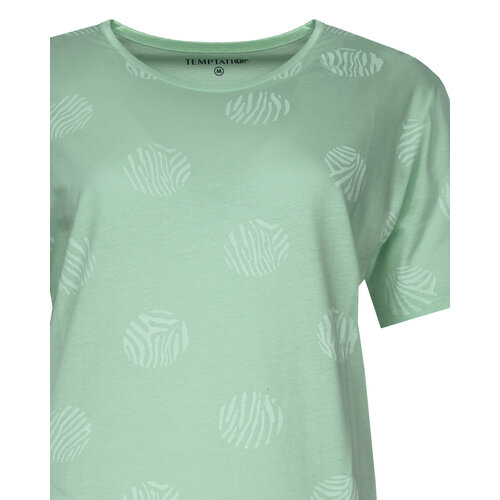 Temptation TPNGD16012B Temptation Dames Big Shirt Groen.