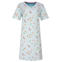 TENGD16005A Tenderness Dames Nachthemd Blauw.
