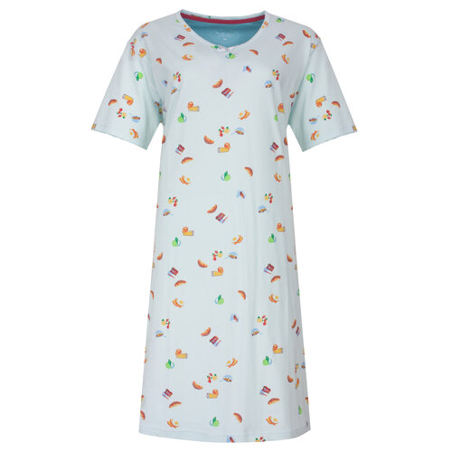 Tenderness TENGD16005A Tenderness Dames Nachthemd Blauw.