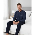 Paul Hopkins PHPYH16005A Paul Hopkins Heren Pyjama Polosluiting Donker Blauw.