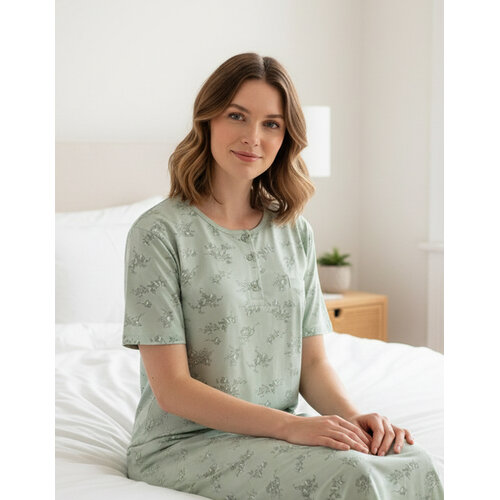 Tenora TONGD16004A Tenora Dames Nachthemd Groen.