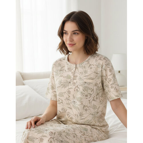 Tenora TONGD16003A Tenora Dames Nachthemd Lichtgeel.