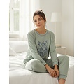 Tenderness TEPYD25018A Tenderness dames Pyjama Licht Groen.