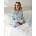 Tenderness TEPYD16005A Tenderness Dames Doorknoop Pyjama Blauw.