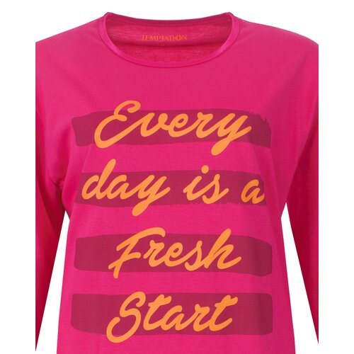 Temptation TPNGD26002A Temptation Dames Big Shirt Fuchsia.