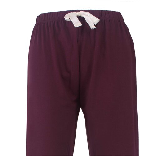 Medaillon MEPYD26003A Medaillon Dames Doorknoop Pyjama Donkerrood.