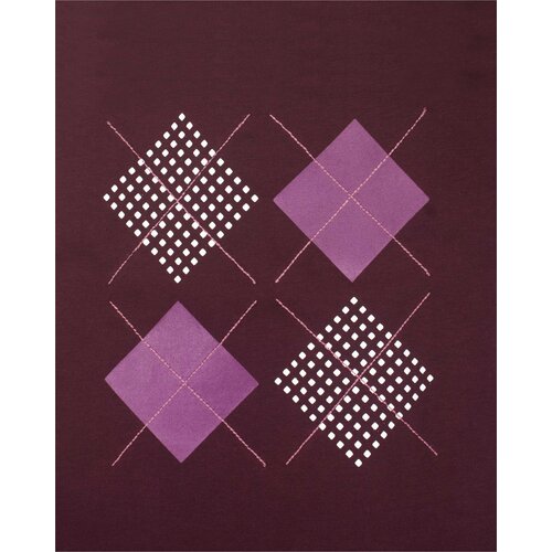 Medaillon MEPYD26002A Medaillon Dames Pyjama Donkerrood.