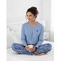 Medaillon MEPYD26004A Medaillon Dames Pyjama Blauw.