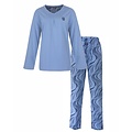 Medaillon MEPYD26004A Medaillon Dames Pyjama Blauw.