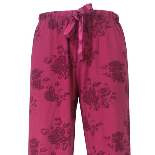 Medaillon MEPYD26001A Medaillon Dames Pyjama Wijnrood.