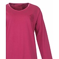 Medaillon MEPYD26001A Medaillon Dames Pyjama Wijnrood.