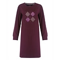 Medaillon MENGD26001A Medaillon  Dames Nachthemd Donkerrood.
