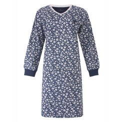 TENGD26003B Tenderness dames Nachthemd Donker Blauw.