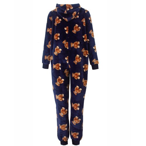 Irresistible IRPYD26029A Irresistible Dames Flannel Fleece Onesie Donker Blauw.