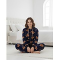 Irresistible IRPYD26029A Irresistible Dames Flannel Fleece Onesie Donker Blauw.