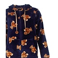Irresistible IRPYD26029A Irresistible Dames Flannel Fleece Onesie Donker Blauw.
