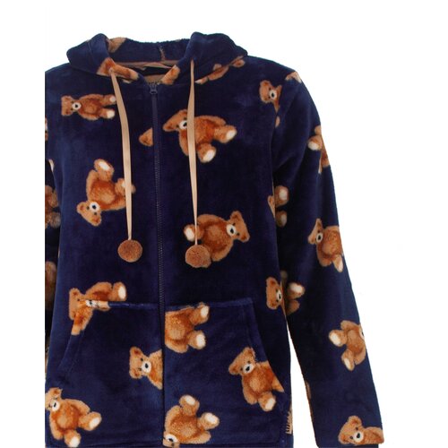 Irresistible IRPYD26029A Irresistible Dames Flannel Fleece Onesie Donker Blauw.