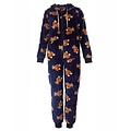 Irresistible IRPYD26029A Irresistible Dames Flannel Fleece Onesie Donker Blauw.