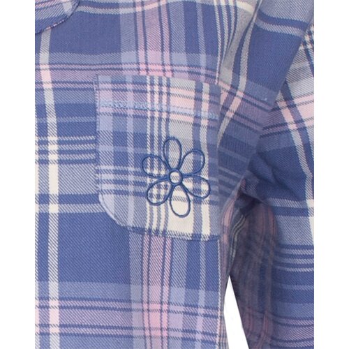 Irresistible IRPYD26004A Irresistible Dames Flanel Doorknoop Pyjama Blauw.