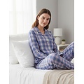 Irresistible IRPYD26004A Irresistible Dames Flanel Doorknoop Pyjama Blauw.