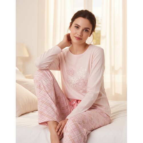 Tenderness TEPYD26003A Tenderness Dames Pyjama Roze.