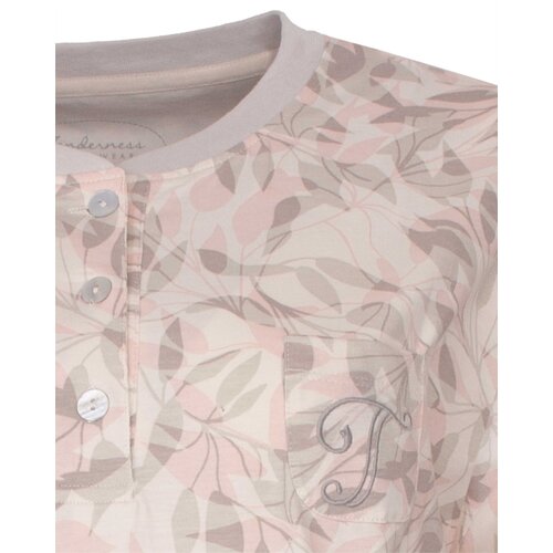 Tenderness TEPYD26004A Tenderness Dames Pyjama Lichtgrijs.