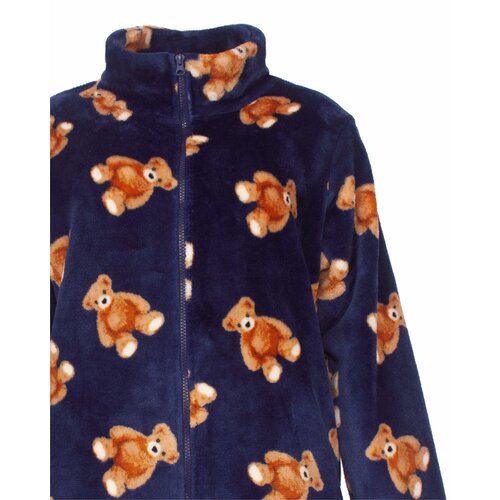 Irresistible IRHSD26003A Irresistible Dames Flannel Fleece Huispak Donker Blauw.