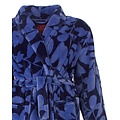 Medaillon MEBRD26004A Medaillon Dames Flannel Fleece Ochtendjas Blauw.