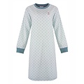 Tenderness TENGD26014A Tenderness Dames Katoen -Fleece Nachthemd Petrol.