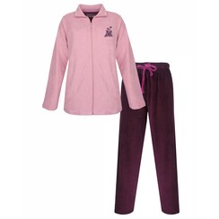 MEHSD26004A Medaillon Dames Velours Huispak Roze.