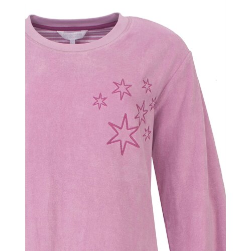 Tenderness TENGD26023A Tenderness Dames Badstof Nachthemd Roze.