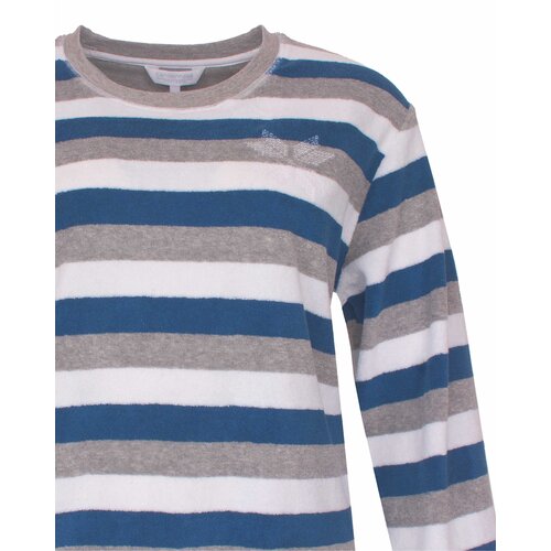 Tenderness TEPYD26022A Tenderness Dames Badstof Pyjama Grijs.