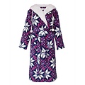 Irresistible IRBRD26014A Irresistible Dames Flannel Fleece Ochtendjas Donker Blauw.