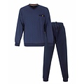 Paul Hopkins PHPYH26013A Paul Hopkins Heren Pyjama V-hals Donker Blauw.