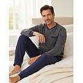 Paul Hopkins PHPYH26023A Paul Hopkins Heren Pyjama V-hals Antraciet.