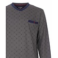 Paul Hopkins PHPYH26023A Paul Hopkins Heren Pyjama V-hals Antraciet.