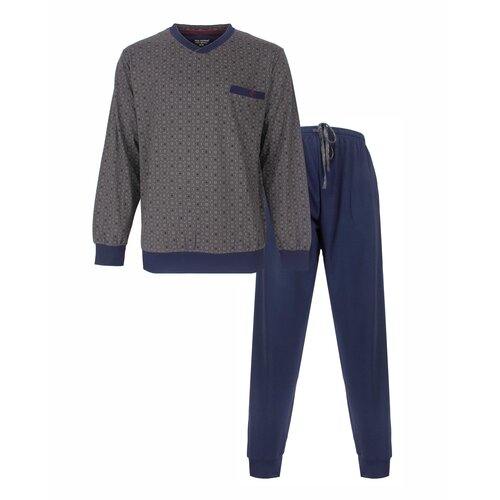 Paul Hopkins PHPYH26023A Paul Hopkins Heren Pyjama V-hals Antraciet.
