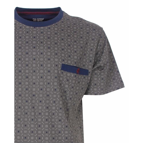 Paul Hopkins PHSAH26003A Paul Hopkins Heren Shortama V-hals Antraciet.