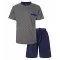 Paul Hopkins PHSAH26003A Paul Hopkins Heren Shortama V-hals Antraciet.