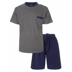 PHSAH26003A Paul Hopkins Heren Shortama V-hals Antraciet.