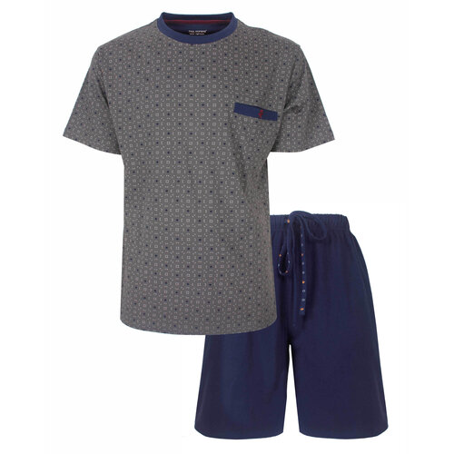 Paul Hopkins PHSAH26003A Paul Hopkins Heren Shortama V-hals Antraciet.