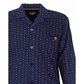 Paul Hopkins PHPYH26021A Paul Hopkins Heren Doorknoop Pyjama Donker Blauw.