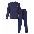 Paul Hopkins PHPYH26022A Paul Hopkins Heren Pyjama Ronde Hals Donker Blauw.