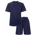 Paul Hopkins PHSAH26002A Paul Hopkins Heren Shortama Polosluiting Donker Blauw.