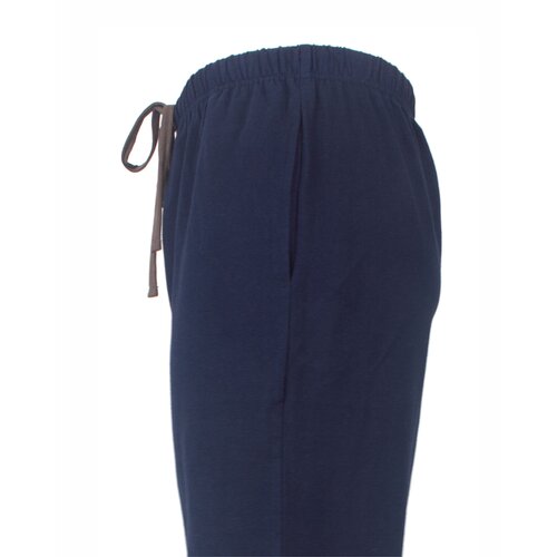 M.E.Q. MEPYH26009A MEQ Heren Pyjama Gestreept Ronde Hals Bruin.