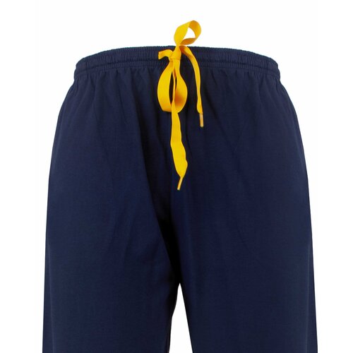 M.E.Q. MEPYH26007A MEQ Heren Pyjama V-Hals Donker Blauw.