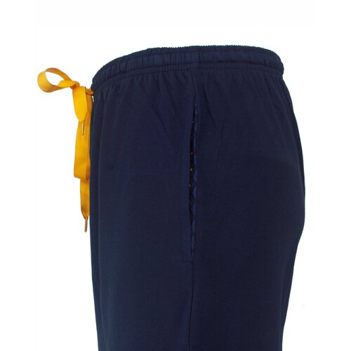M.E.Q. MEPYH26007A MEQ Heren Pyjama V-Hals Donker Blauw.