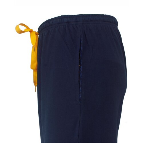 M.E.Q. MESAH26003A MEQ Heren Shortama V-hals Donker Blauw.