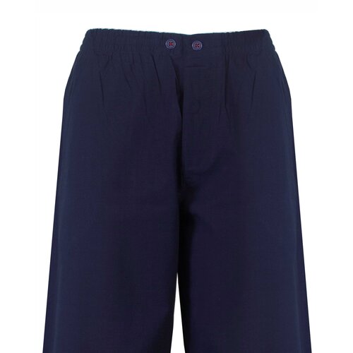 Paul Hopkins PHPYH26016A Paul Hopkins Heren Geweven Doorknoop Pyjama Donker Blauw.