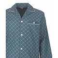 Paul Hopkins PHPYH26017A Paul Hopkins Heren Geweven Doorknoop Pyjama Groen.